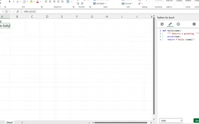 Python for Excel for Microsoft 365 — screenshot