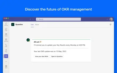 Quantive Results for Microsoft 365 — screenshot
