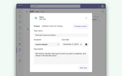 Quire for Microsoft 365 — screenshot