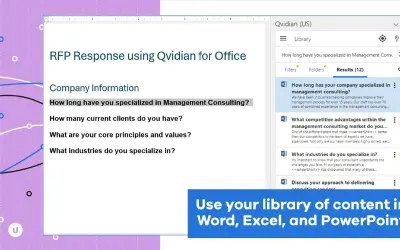 Qvidian for Microsoft Office (EU) for Microsoft 365 — screenshot