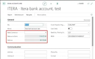 Realtime Bank for Microsoft 365 — screenshot