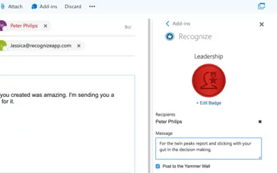 Recognize - employee recognition & rewards for Microsoft 365 — screenshot