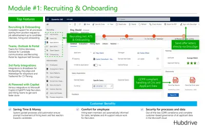 Recruiting & Onboarding for Microsoft Dynamics 365 for Microsoft 365 — screenshot