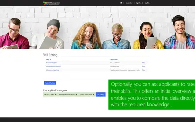 Recruiting Portal for Microsoft Dynamics 365 for Microsoft 365 — screenshot