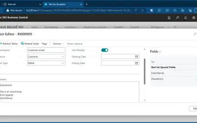 Red Ink Text Templates for Microsoft 365 — screenshot