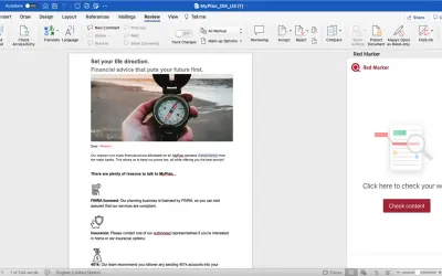 Red Marker EMEA for Microsoft 365 — screenshot