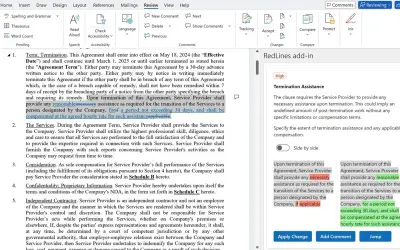 RedLines for Microsoft 365 — screenshot