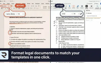 Reformat for Microsoft 365 — screenshot
