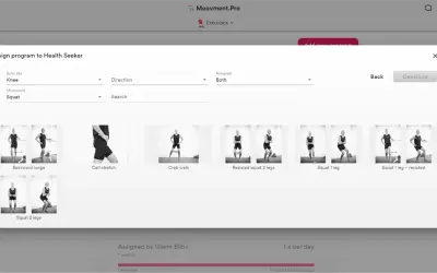 Remote Body Scan + Exercise Plan from Moovment Coach Int. for Microsoft 365 — screenshot
