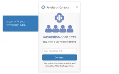 Revelation Contacts for Microsoft 365 — screenshot