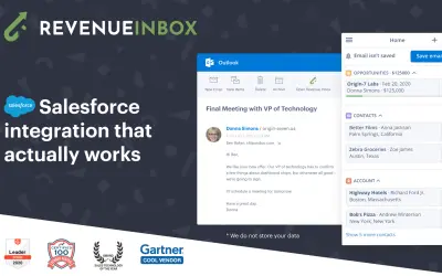 Revenue Inbox for Salesforce for Microsoft 365 — screenshot