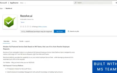 Rezolve.ai for Microsoft 365 — screenshot