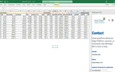 RiskSpan for Microsoft 365 — screenshot