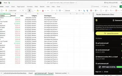 Rocket Statements for Microsoft 365 — screenshot