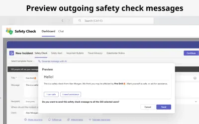 Safety Check for Microsoft 365 — screenshot