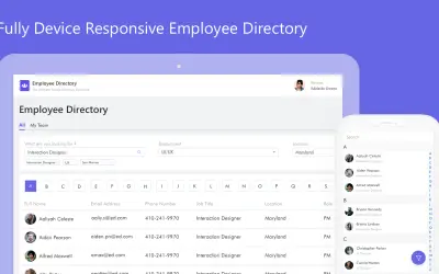 Saketa Employee Directory - PRO for Microsoft 365 — screenshot