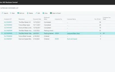 Sales Container Handling for Microsoft 365 — screenshot