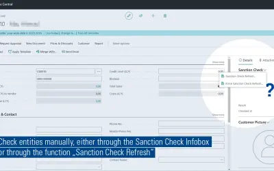 Sanction Check for Microsoft 365 — screenshot