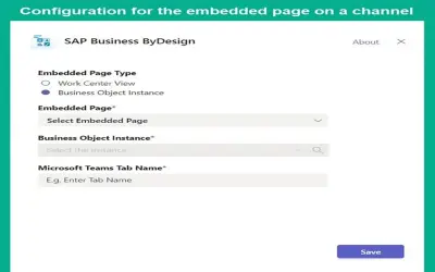 SAP Business ByDesign for Microsoft 365 — screenshot
