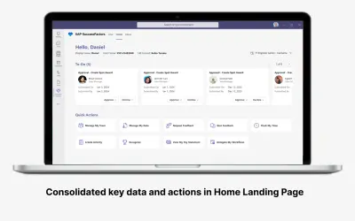 SAP SuccessFactors for Microsoft 365 — screenshot