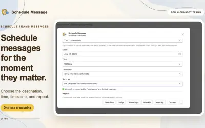 Schedule Message for Microsoft 365 — screenshot