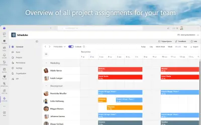 Schedules for Microsoft 365 — screenshot