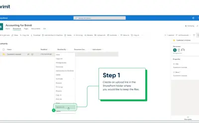 Secure File Upload & Transfer Tool for SharePoint for Microsoft 365 — screenshot