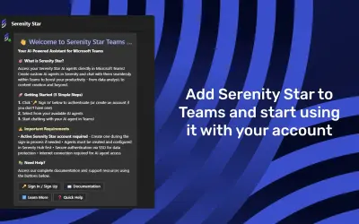 Serenity Star for Microsoft 365 — screenshot