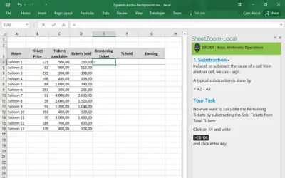 SheetZoom Excel Training for Microsoft 365 — screenshot