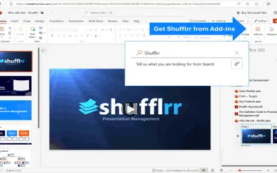 Shufflrr for Office 365 for Microsoft 365 — screenshot