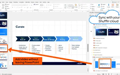 Shufflrr Slide Library for PowerPoint for Microsoft 365 — screenshot