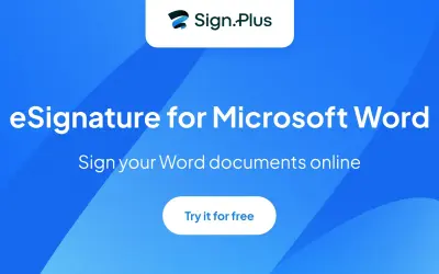 Sign.Plus - Sign for Word for Microsoft 365 — screenshot