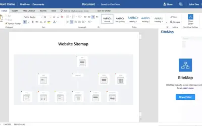 SiteMap for Microsoft 365 — screenshot