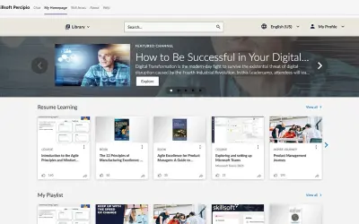 Skillsoft Percipio for Microsoft 365 — screenshot