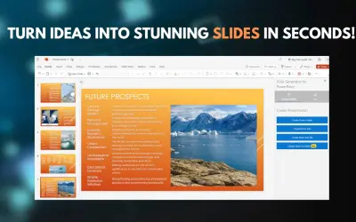 Slide Generator: AI-Powered Presentation Creator for Microsoft 365 — screenshot