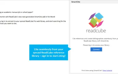 SmartCite for Papers for Microsoft 365 — screenshot