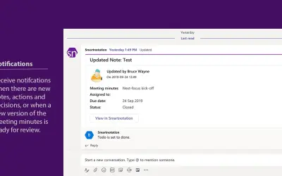 Smartnotation - Smart Meeting Minutes for Microsoft 365 — screenshot