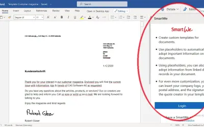 SmartWe for Word for Microsoft 365 — screenshot