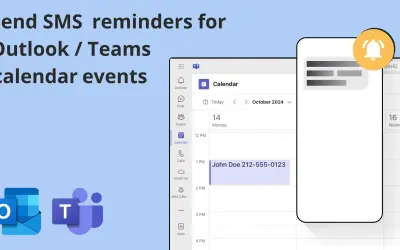 SMS Calendar Reminders for Microsoft 365 — screenshot
