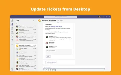 Solarwinds Service Desk for Microsoft 365 — screenshot