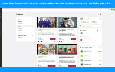 Sprinklr - Advocacy for Microsoft 365 — screenshot