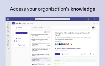 Starmind - Human intelligence, powered by AI. Anytime. Anywhere. for Microsoft 365 — screenshot