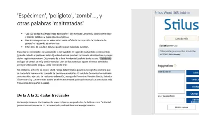 Stilus for Word for Microsoft 365 — screenshot