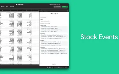 Stock Events for Excel for Microsoft 365 — screenshot