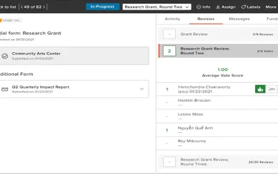 Submittable CSR & Grants Management Software for Microsoft 365 — screenshot