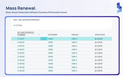Subscription Billing Suite for Microsoft 365 — screenshot