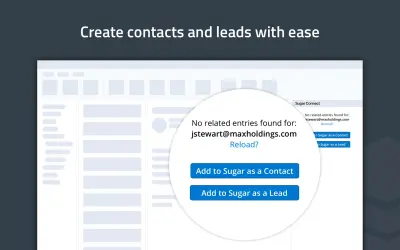 Sugar Connect for Microsoft 365 — screenshot