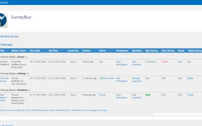 SurveyBuz for Microsoft 365 — screenshot
