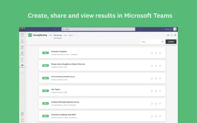 SurveyMonkey: Surveys for Feedback for Microsoft 365 — screenshot