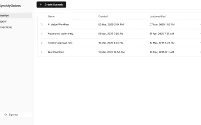 SyncMyOrders for Microsoft 365 — screenshot